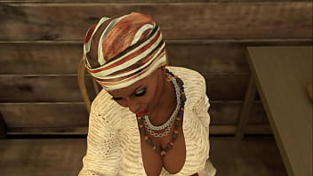 Чернокожая мамочка не прочь поработать ручкой за деньги #7