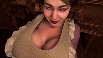 Fucking a Hot Asian MILF Maid in the ass after she blows him off | 3D Porn