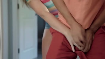 Stepmom joins step daughter threesome