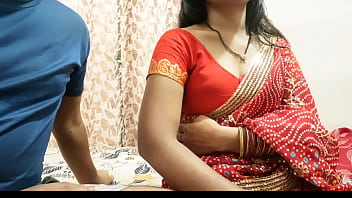 Desi step mother-in-law extremely tight pussy hard fucked after hot talk to creampie in hindi audio