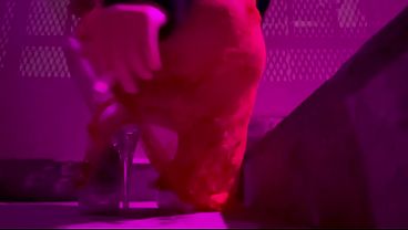 Italian Artemisia Love solo smoking sesh outdoor wearing high heels