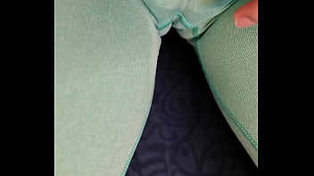 I was horny all day, I though stretching will ease it a bit but I was wrong. I had to fuck myself!