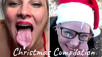 CUM FOR CHRISTMAS: Swallow & Cum Compilation
