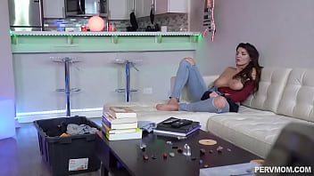 Caught my MILF stepmom Becky Bandini sniffing my boxers