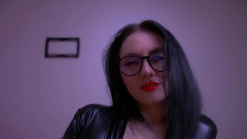 Naughty milf pegging her man's and gets cumshot.