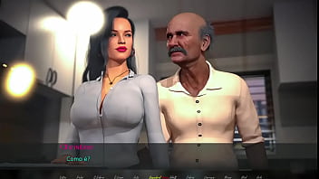 BEING WIFE Goro brinca com a bunda de Christine na frente da família dela