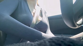 Italian Big Tits Milf Artemisia Love Driving around with her juicy boobs