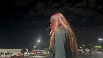 Italian Milf Artemisia Love Outdoor Smoking Fetish Late at night in Los Angeles Long hair Fetish