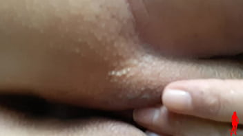 Pleasure with fingers pussy with golden hair