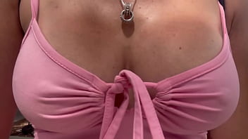 Artemisia Love walking in Public wearing a revealing outfit horny AF