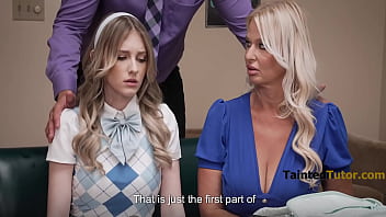 Perverted Principal Punishes Whistle Blower & Her Stepmom For Exposing Him | TaintedTutor