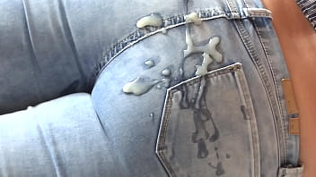 Stepson is very excited and I allow him to cum in my ass with his jeans on