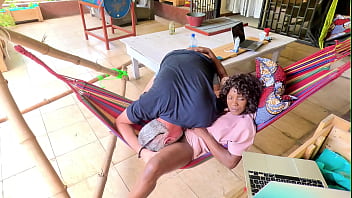 Lazy Sunday on the Patio: Flow Gets Caught Mastrubating in Her Hammock