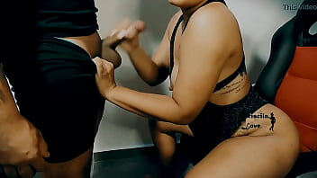 I enter my step aunt's room and get fucked