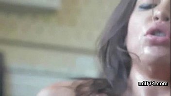 Horny latina milf finds herself some dick