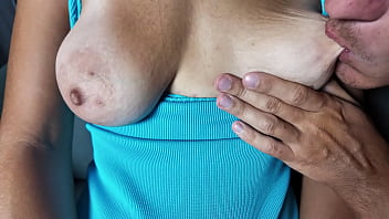 Curvy milf let her tits be sucked and got an orgasm after that