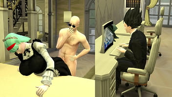 Sirvientas Esclavas Episodio 4 Bulma La Hermosa Esposa es Contratada por su Jefe Pervertido mientras Su Marido trabaja a su Esposa se la Estan Follando por Netorare Dragon Ball Hentai