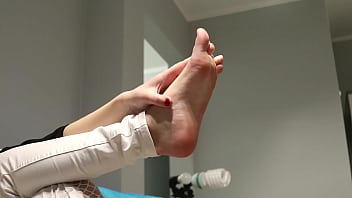 Feet Playing during watching Tv