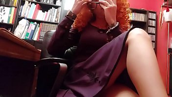 Your boss knows what you deserve: kneel down and take a deep b. as you push your nose into her nice ass