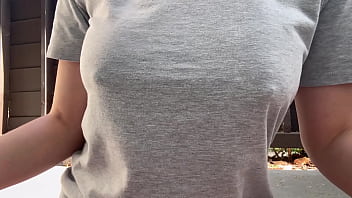 Italian Big Tits Smoking Outdoor