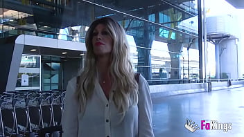 From the airport to her porn debut!! Spanish mommy Jenna Arson lets loose for us :-D