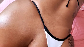 My hot stepsister kept trying me out with her tight shorts and I fell under the whore's charms and fucked her all over and came inside her ass and made her fart cum, throwing my milk out of her ass.