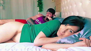 British Stepsister Forgot To Wear Panties To Bed - Stepbrother Can't Resist