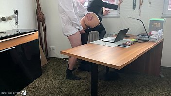 In lunch break: sexy business woman fucked in highheels, Business Bitch