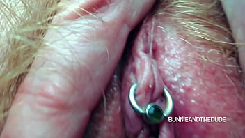 WIFE INSTRUCTS FINGER HAIRY PUSSY SQUIRT ORGASM - BunnieAndTheDude