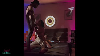 Behind the scenes INTERRACIAL HOT WIFE THREESOME AT HOME! TIED UP BLINDFOLDED