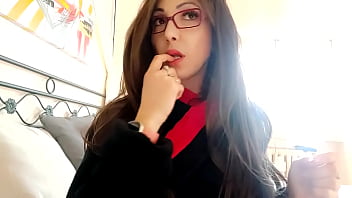 Please don't cum on you stepmom's evening dress