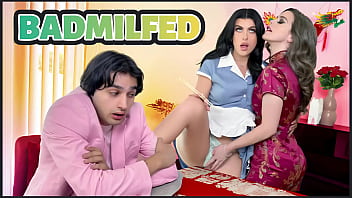 Filthy Threesome With Our Favorite Waitress Gal Ritchie