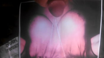 Cum tribute on s does awesome tits