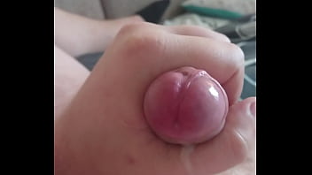 Young guy cums close-up