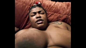 Cumming very hard inside of pregnant ebony BBW girlfriend