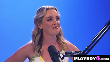 Solo blonde pornstar Charlie Forde and horny MILF masturbated for Playboy