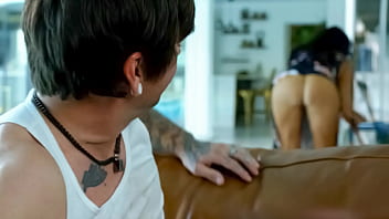 Caught Gazing at My Step Mom’s Naughty Ass While Cleaning