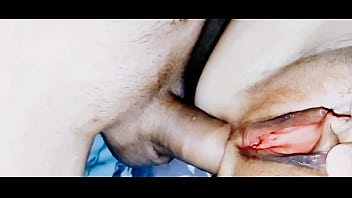 Close up anal with open pussy lips