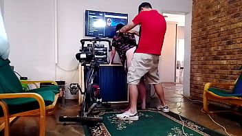 Stepmom let's me use her pussy while she is watching t.v