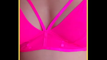 WIFEY incredible hot pink lingerie with perfect tits