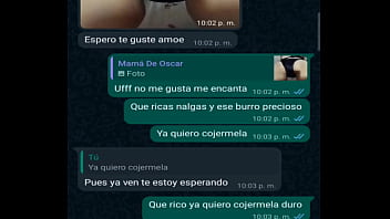 CON LA JEFA DE MI AMIGO OSCAR DOÑA MARY ME DA UNAS MAMADAS Y LE GRABO EL CULO