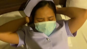 พยาบาลนัดเย็ดกับเพื่อน น้ำแตกคาหี