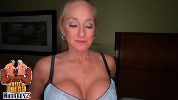 Sexy Cougar Stepmom Drains Stepsons BBC & Cumshot On Breast