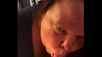 Super Sloppy Blow Job with Messy Cum Shot - VivianDimondBBW