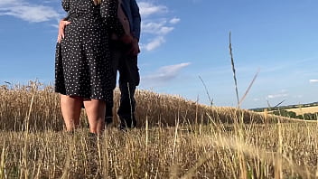 Mature step Mother-in-Law in Sexy Dress Makes Son-in-Law Cum While His Wife Doesn't See