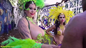 Real bang van samba dancer carnaval anal orgy
