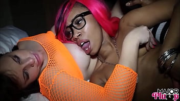 Katana’s Curvy Ass Bounces As Rome Slams Her Tight Cunt In 3some!