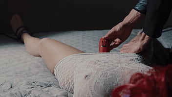 He ties my hands and feet and uses the pussy eater until I come