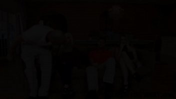 Blonde teen slurping and stroking