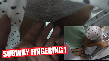 Unknown Guy Lift Step Mom's Dress Stuck her in train wagon & Touching Fingering her Pussy over her panties!